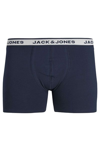 Jack & Jones JACK&JONES Herren Boxershorts, 3er Pack - JACSOLID, Baumwoll-Stretch, einfarbig