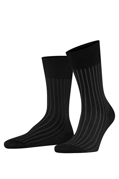 FALKE Herren Socken - Shadow, Strümpfe, Baumwolle, Logo, lang, einfarbig
