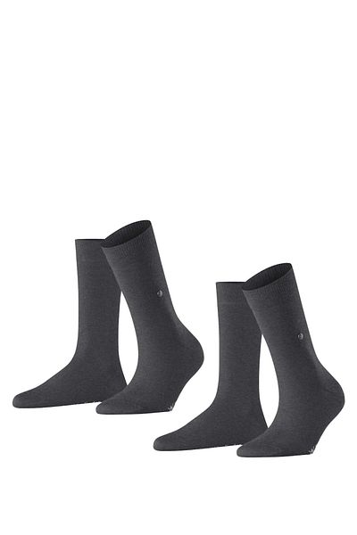 Burlington 2er-Pack Damen-Socken – lässiger Kurzstrumpf, Einheitsgröße, Unifarben