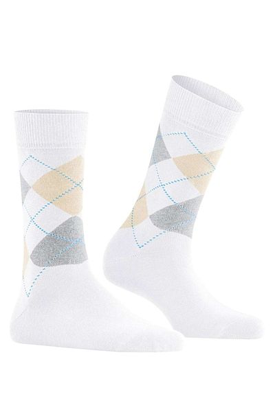 Burlington Damen Socken – Königin, Kurzstrümpfe, Baumwolle, Rautenmuster, Logo