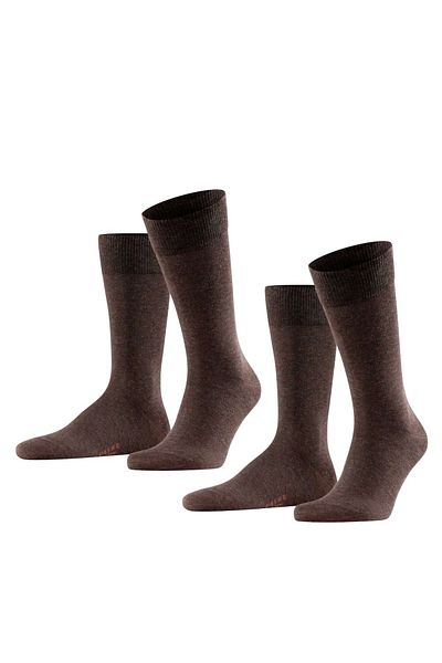 FALKE 2er-Pack Herren-Socken – Happy & Kurz Baumwolle-Socken