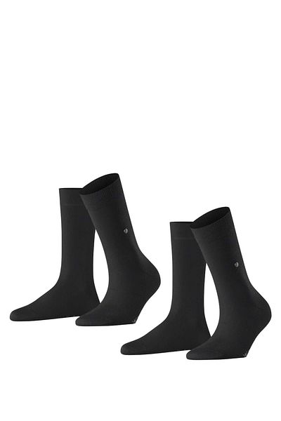 Burlington 2er-Pack Damen-Socken – lässiger Kurzstrumpf, Einheitsgröße, Unifarben