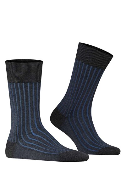 FALKE Herren Socken - Shadow, Strümpfe, Baumwolle, Logo, lang, einfarbig