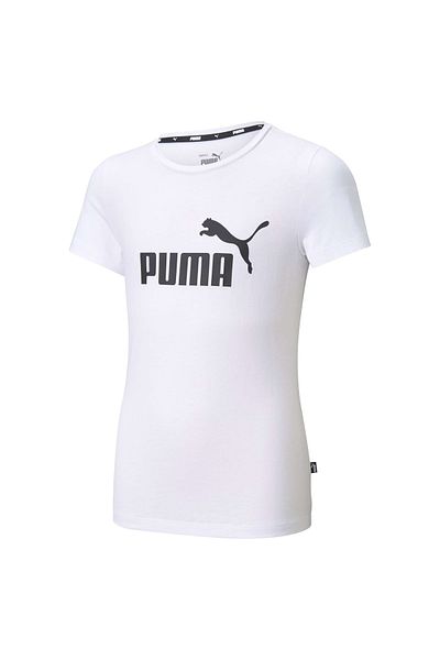 Puma Mädchen T-Shirt - ESS Logo Tee, Rundhals, Kurzarm, uni
