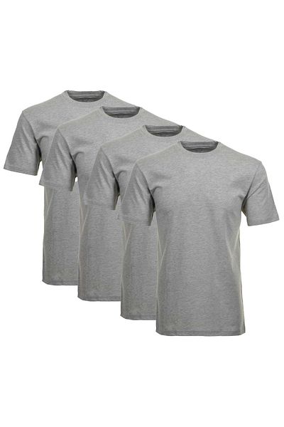 Ragman Herren T-Shirt 4er Pack - 1/2 Arm, Unterhemd, Rundhals