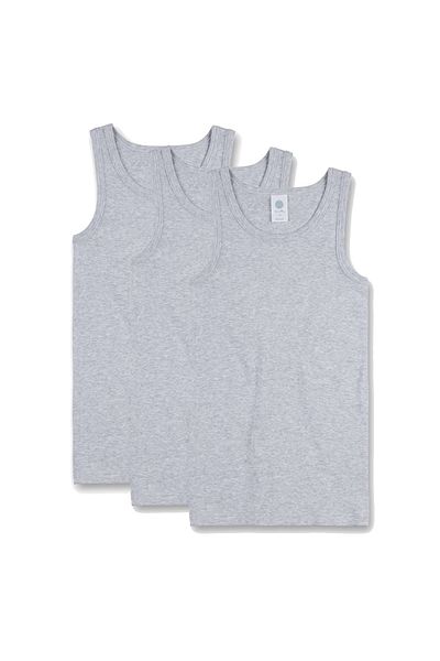 Sanetta Jungen Unterhemd 3er-Pack – Hemden ohne Armaturen, Unterhemden, Basic, Bio-Baumwolle