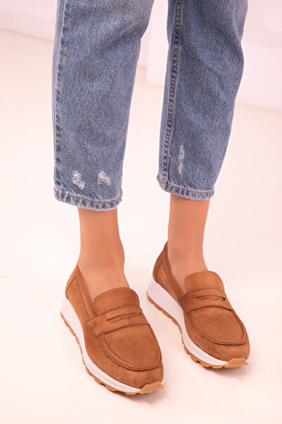 SOHO Tan Suede Women's Casual Shoes 18435