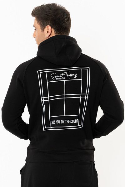 Coredra Court Regular Hoodie Ανδρικά - Μαύρο