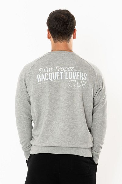 Coredra Мъжки суитшърт Racquet Lover Regular - сив