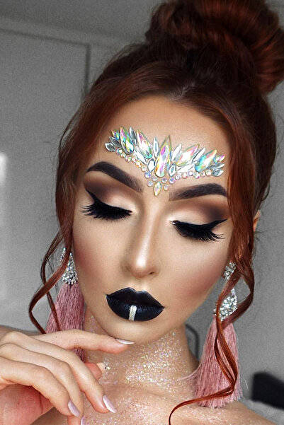 BearPear Austral Işıltılı Kristal Kesim Makyaj Festival Yüz Taşı Face Gems