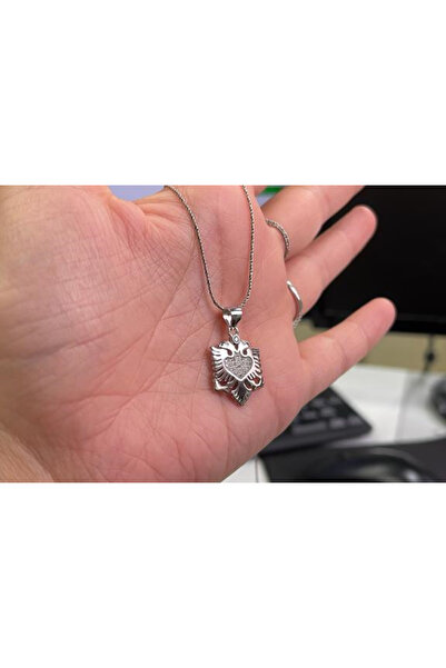 silverpoint Arnavut Kartalı Kolye Ucu