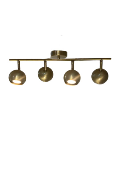 Rsylight Metal Modern 4 LÜ Eskitme Kaplama Led Spot Hareketli Avize Günışığı Ampullü