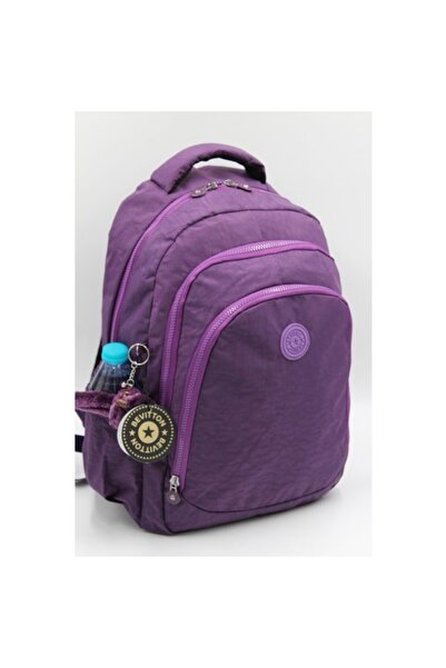 Bevitton Pmr Crinkle Waterproof Fabric Unixes Purple Backpack 6800