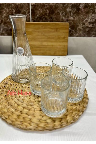 Paşabahçe Elysia Carafe 80403- Elysia 4-pack Soft Drink-Whiskey Glass 355cc 520004