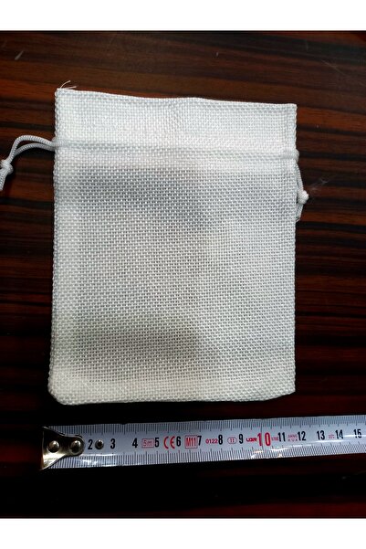 yörük tuhafiye Hasır Keten Kese.krem Renk, Keten Kese ,19 Adet (12 X 15 CM)