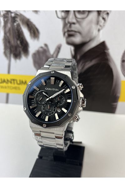 Quantum STEEL MEN'S WRISTWATCH 10 ARM WATERPROOF