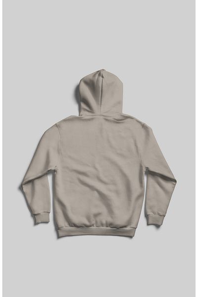 EVIus Unisex μονόχρωμο φούτερ με κουκούλα με αρκουδάκι με κουκούλα