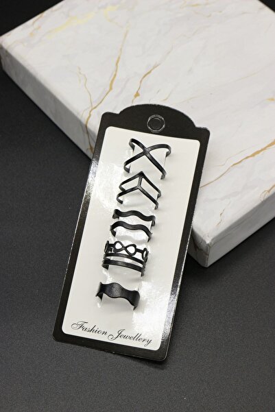 hbtasarim Ring Set Adjustable 5 Piece Ring Set