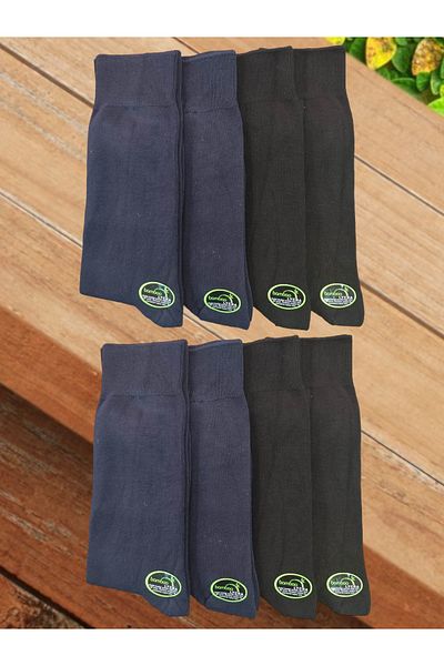 Leement socks Мъжки зимни безшевни бамбукови чорапи, 8 чифта, класически