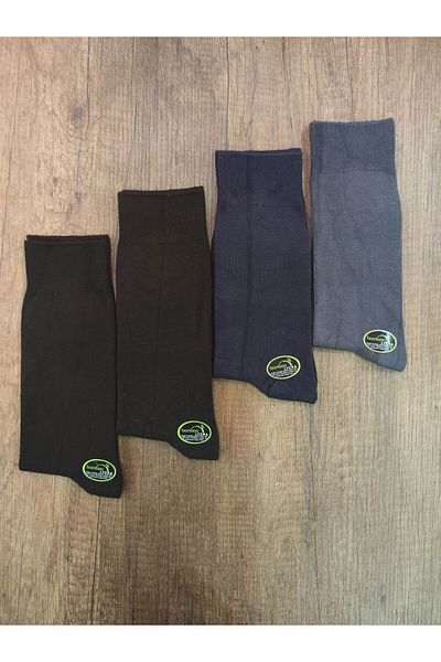 Leement socks Мъжки зимни бамбукови безшевни чорапи 4 чифта класически