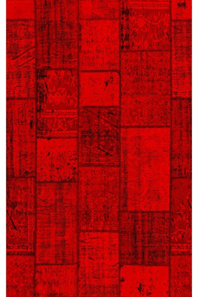 10 Post Online Modern Patchwork Karışık Renkli Dijital Baskı Kaydırmaz Ince Yıkanabilir Halı