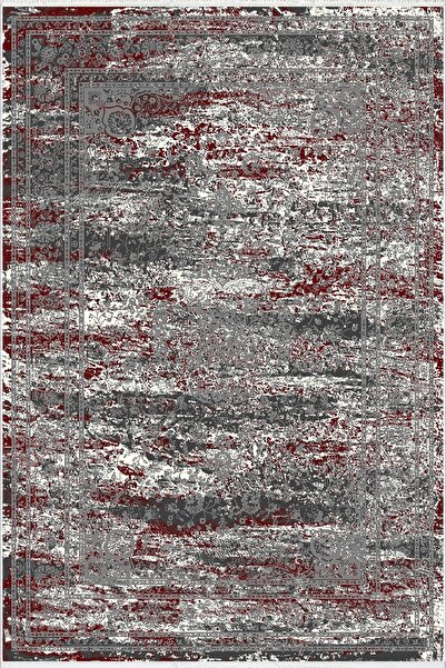 10 Post Online Gray Non-Slip Digital Printed Runner - Washable Thin Carpet