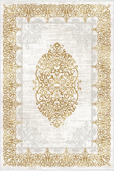 10 Post Online Runner Gold Cream Brown Non-Slip Base Cutting Washable Thin Digital Printing Hallway Carpet