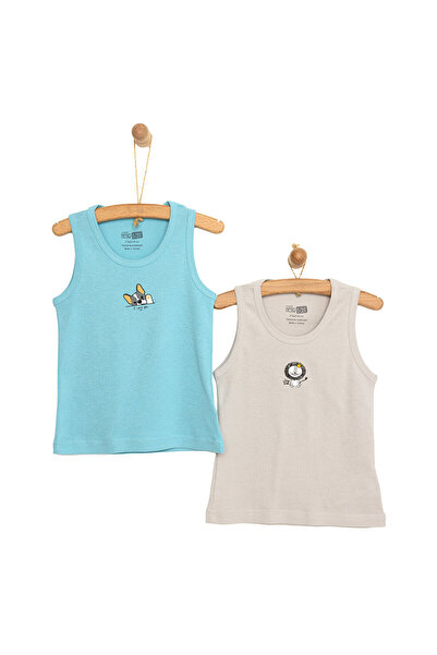 ebebek Hello Baby 2li Ribanalı Atlet Erkek Bebek