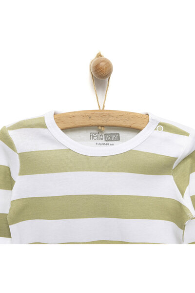 ebebek Hello Baby HelloBaby Çizgili Uzun Kol Body Unisex