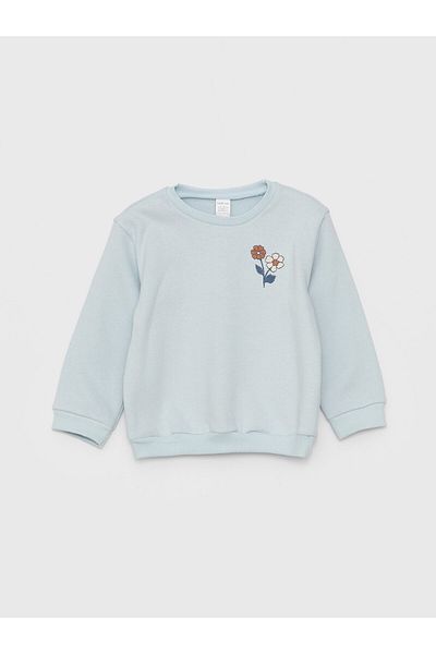 LC Waikiki Langarm-Sweatshirt und Leggings mit Rundhalsausschnitt für Babys – 2er-Set