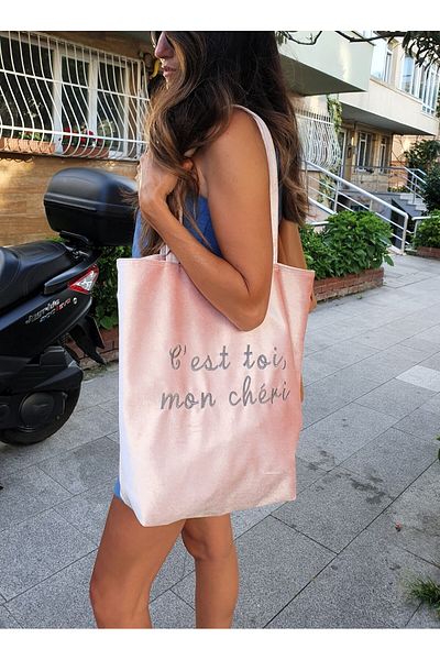 Bakras Τσάντα ώμου Margaut Powder Velvet Tote-Σετ των δύο