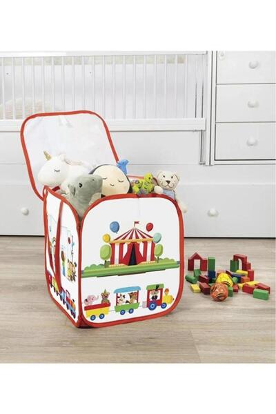 Flosoft Oyuncak Saklama Sepeti, Kirli Çamaşır Saklama Sepeti Organizer Düzenleyici