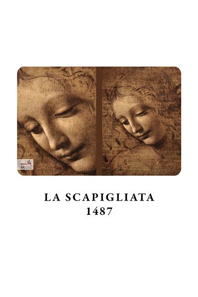 retronote Set de 4 caiete Da Vinci - Seria Renaissance - Necăptușit - 48 pagini - 10,5x14cm
