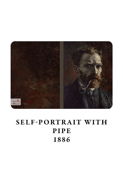 retronote Van Gogh Set of 4 Notebooks 4 - Self-portrait Series I - Unlined - 64 Pages - 14x21cm