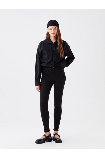 LC Waikiki Pantaloni de damă super skinny cu talie normală