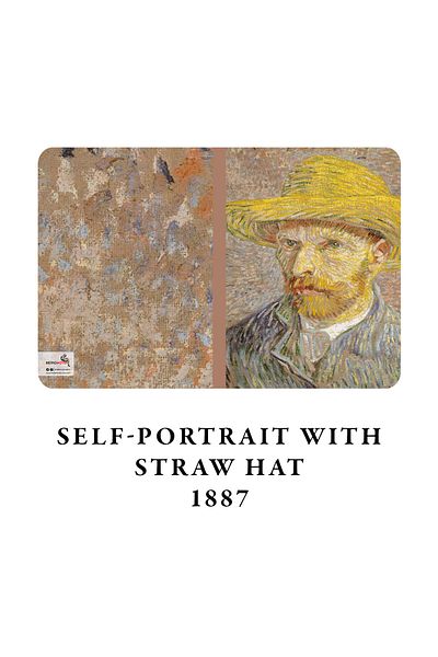 retronote Van Gogh 4-Piece Notebook Set 5 - Self-portrait Series II - Unlined - 64 Pages - 10.5x14cm
