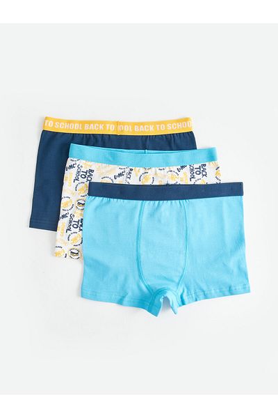 LC Waikiki Printed Cotton Boys' Boxers 3-Piece
