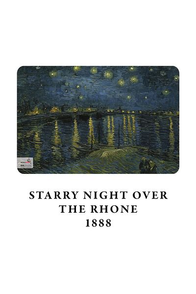retronote Set de caiete Van Gogh 4 piese 1 - Seria de noapte - Fără căptușeală - 64 de pagini - 14x21cm