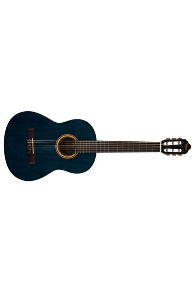 VALENCIA Vc204tbu 4 4 Şeffaf Mavi Mat Klasik Gitar