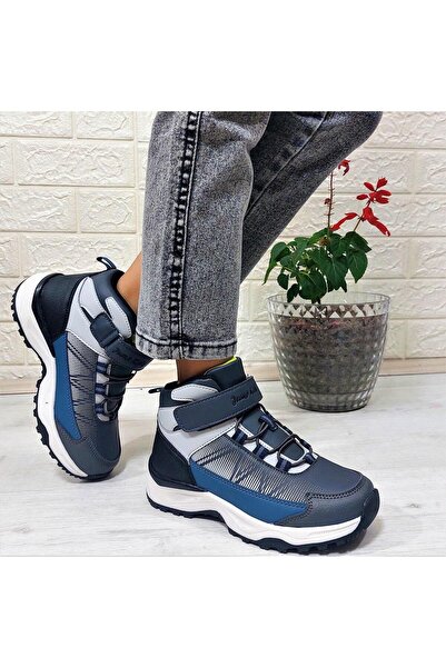 Jump 29194 Gray Velcro Non-Slip Boy's Boots