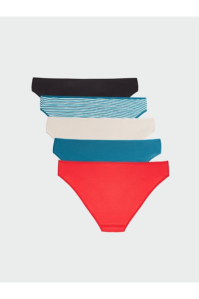 LC Waikiki Pachet de 5 chiloți bikini imprimați