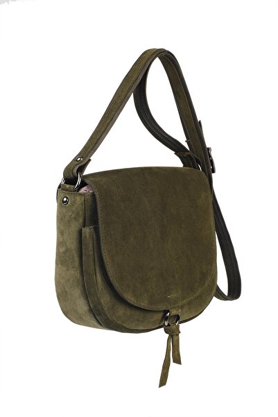 Ysmn Τσάντα ώμου με γνήσιο δέρμα σουέτ με κάλυμμα YC012036HSD