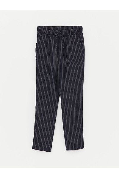 LC Waikiki Striped Elastic Waist Trousers for Girls