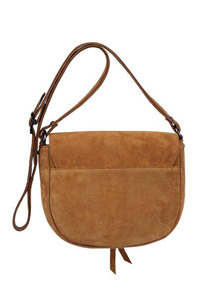 Ysmn Τσάντα ώμου με γνήσιο δέρμα σουέτ με κάλυμμα YC012036HSD