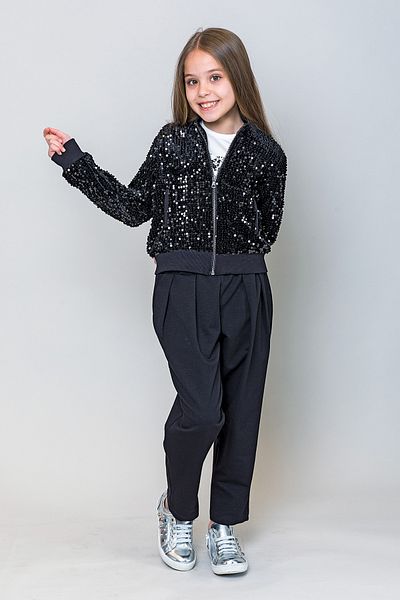 incity Girl's Slouchy Trousers with Elastic Waist