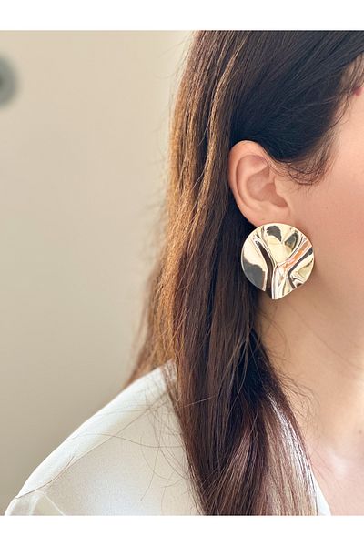 CHARMLUCKY PLATE BIG SIZE EARRING