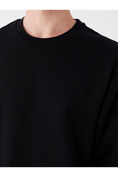 LC Waikiki Ανδρικό μακρυμάνικο μπλουζάκι με λαιμόκοψη Oversize