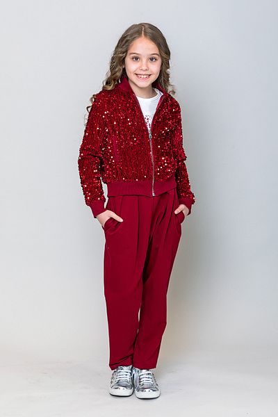 incity Girl's Slouchy Trousers with Elastic Waist
