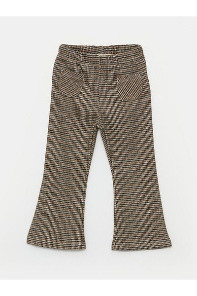 LC Waikiki Dětské dívčí punčochy LCW s elastickým pasem se vzorem Houndstooth