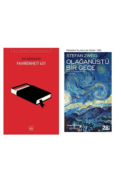 İthaki Yayınları Fahrenheit 451 Ray Bradbury - Olağanüstü Bir Gece Stefan Zweig